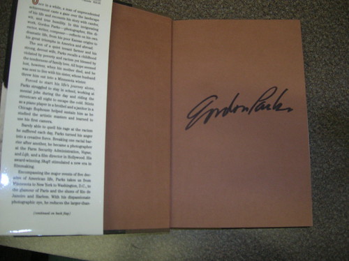 A cool signature from director Gordon Parks.