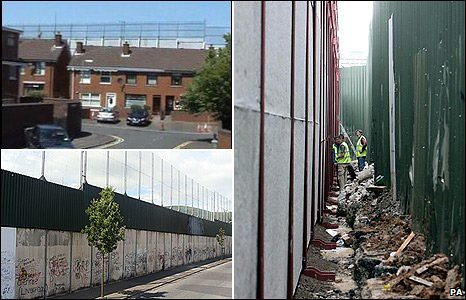 Linhas (Muro) da Paz - Irlanda do Norte - bbc