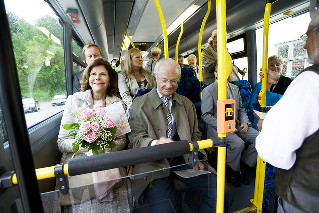The King amp the Queen is taking a bus ride by maurice flower