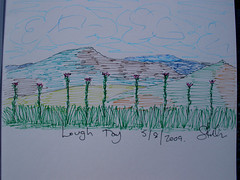 Lough Tay sketch (unfinished)