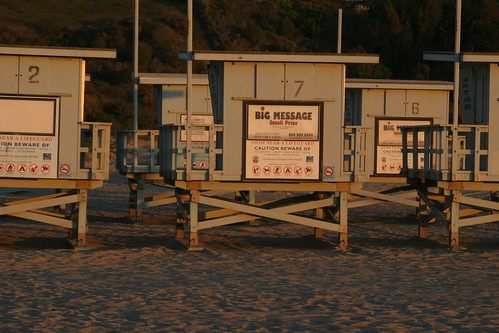 lifeguard towers in storage