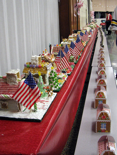 Patriotic Gingerbread Houses
