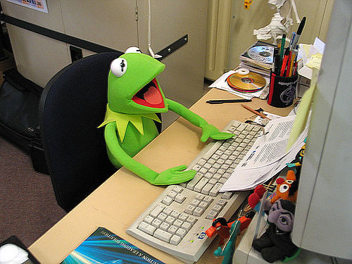 kermit and computer