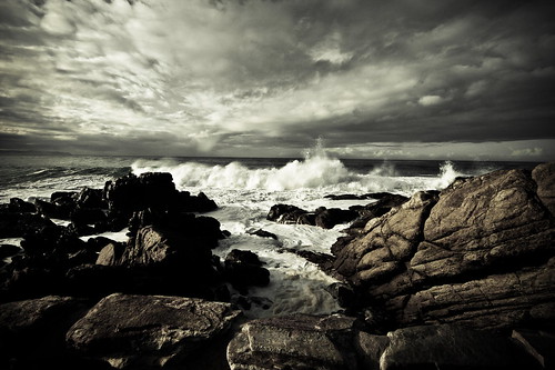 フリー画像|自然風景|海岸の風景|南アフリカ共和国風景|暗雲の風景|フリー素材|
