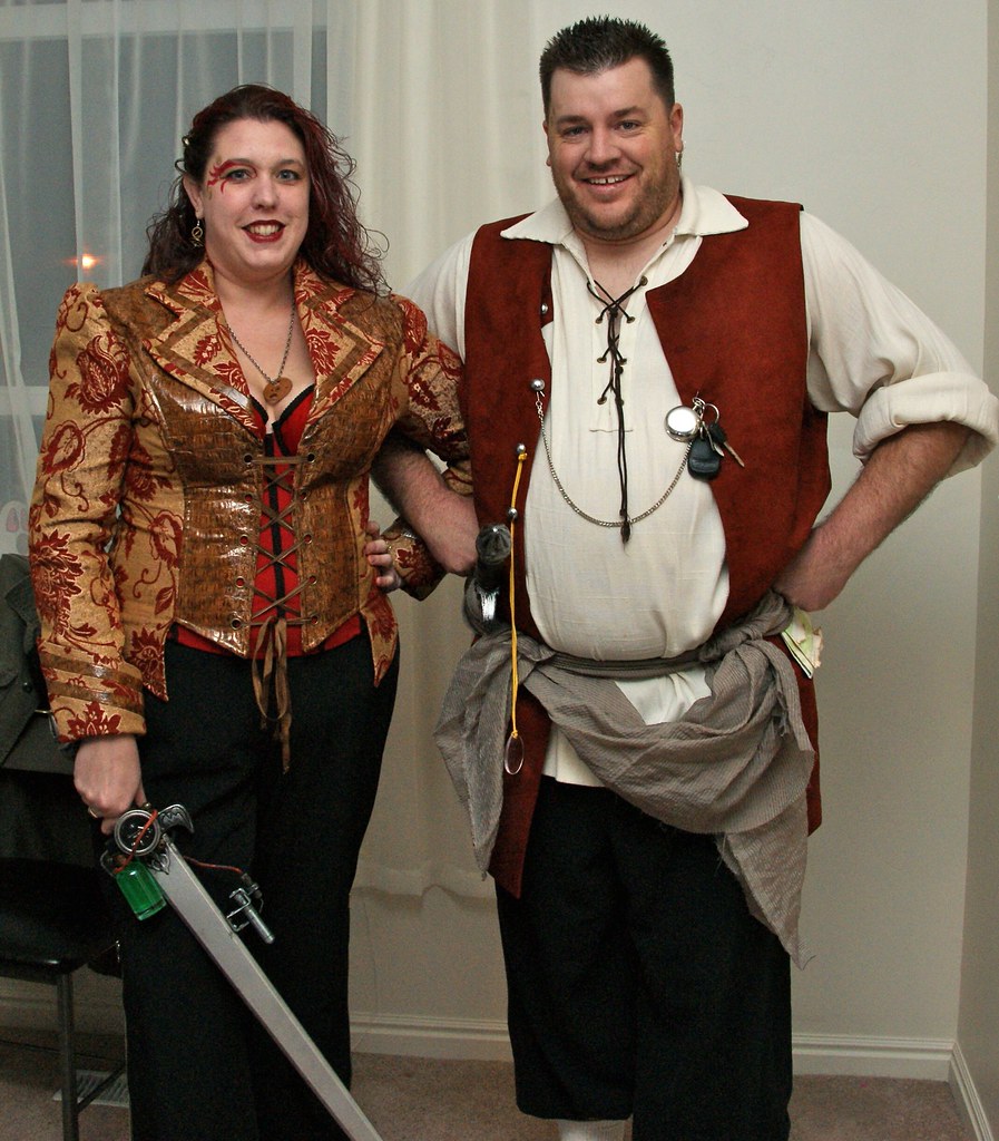 Steampunk Jennifer and Clint by LauraMoncur from Flickr