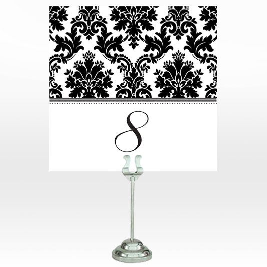 damask table number