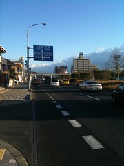 稲毛浅間神社の駐車場渋滞はこの辺から。