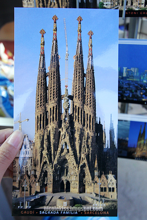 postcard of Sagrada Familia