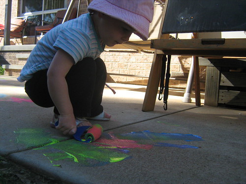 Crayola sidewalk paint!