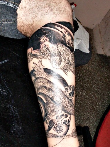 tatuaje dibujo. Tatuaje de dragón 1 (en proceso)