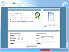 偽セキュリティソフト「Security Tool」のショッピング画面