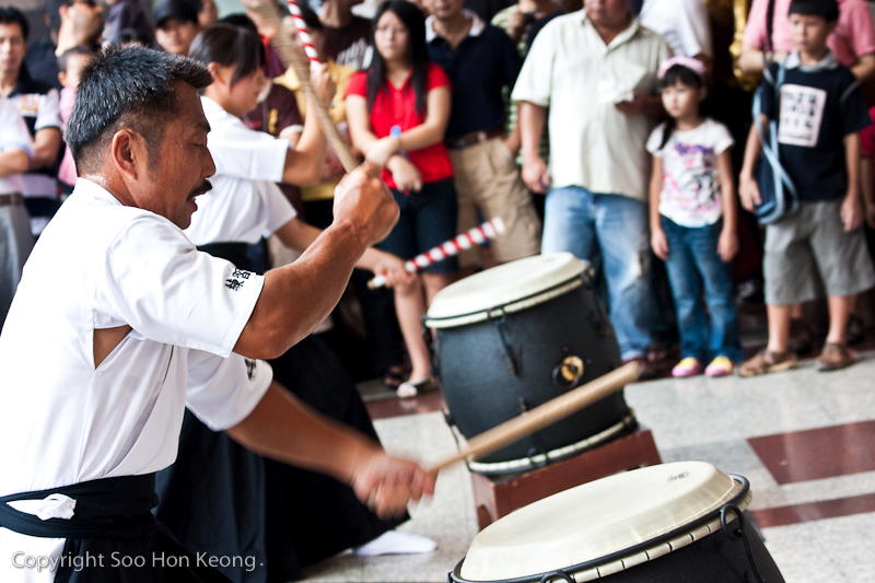 Japanese Drum (Taiko) Performance by Japan Maritime Self Defence Force @ Berjaya Times Square, KL Malaysia