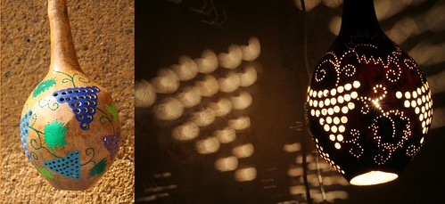 Natural Gourd Lamp Artistic Handicraft, Ceiling Lamp, Handicraft, natural Handicraft