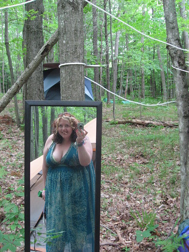 Full length mirror. There's also a full garment rack, a chair and a queen size bed in my tent.