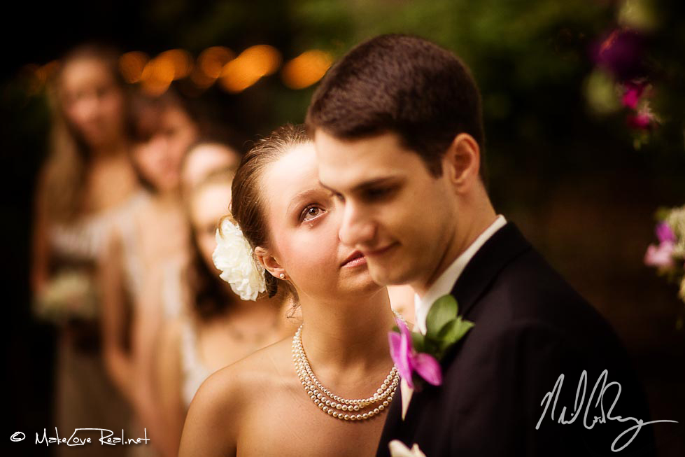 Classic wedding photojournalism bride with single tear In this theme we