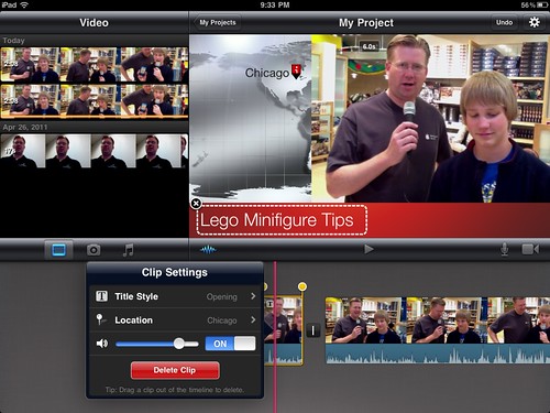 Adding iReporter Theme in iMovie for iPad