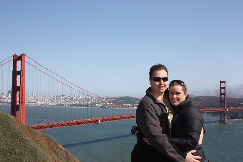Mat and Kelly at the Golden Gate Bridge