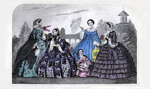 April 1860 Godey's Lady's Book Fashion Plate