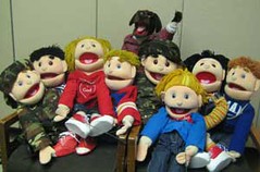 FBC Welcome has W-Dog puppets. The acronym stands for We dig our God. The church uses the puppets to minister at a local marina, in church and around the community.