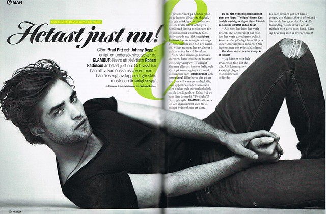 Rob in Glamour Sweden by Luuuucia:)