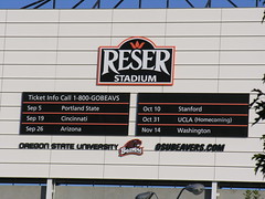 Reser Stadium scoreboard