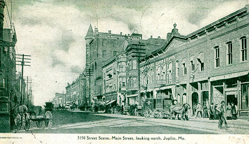 Main Street Joplin circa 1906 or earlier.