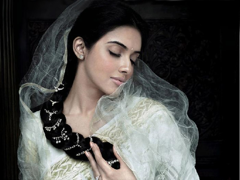 Asin in Saree from London .