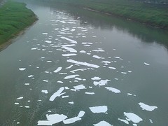Ice on the Keelung river?