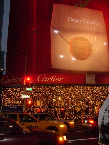 Cartier Christmas lights Manhattan