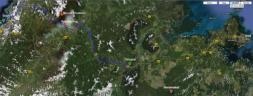 Borneo Safari 2009 Map