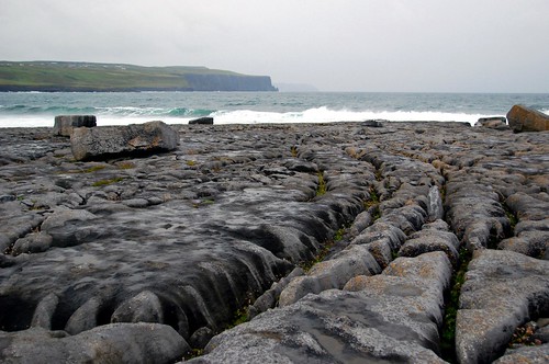 rock and sea, the burren