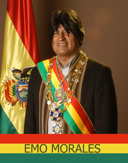 Thumb President Emo Morales