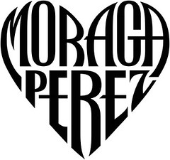 "Moraga" & "Perez" Heart Design