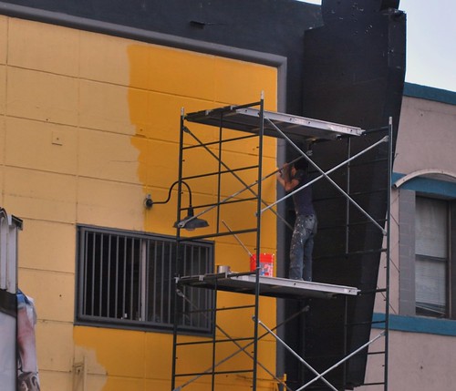 painting the facade