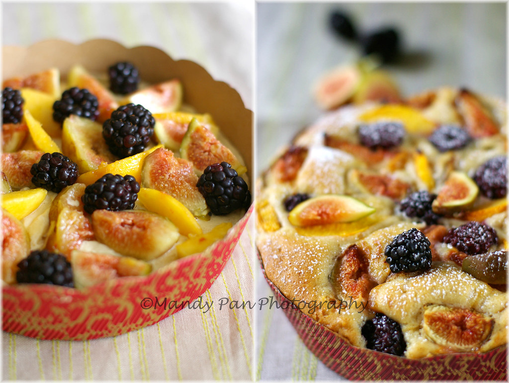 fig & blackberries cake