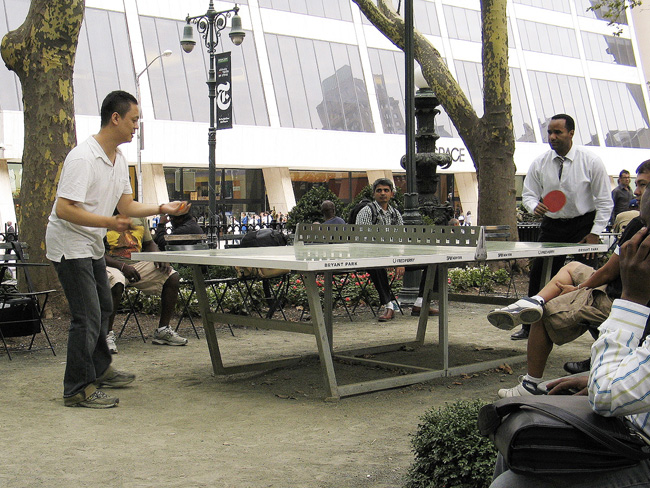 Ping Pong, Bryant Park