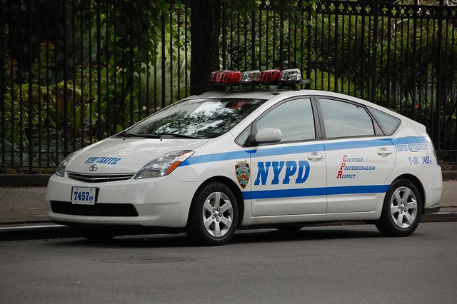 usa newyork manhattan nypd policecar greenwichvillage toyotaprius newyorkpolicedepartment