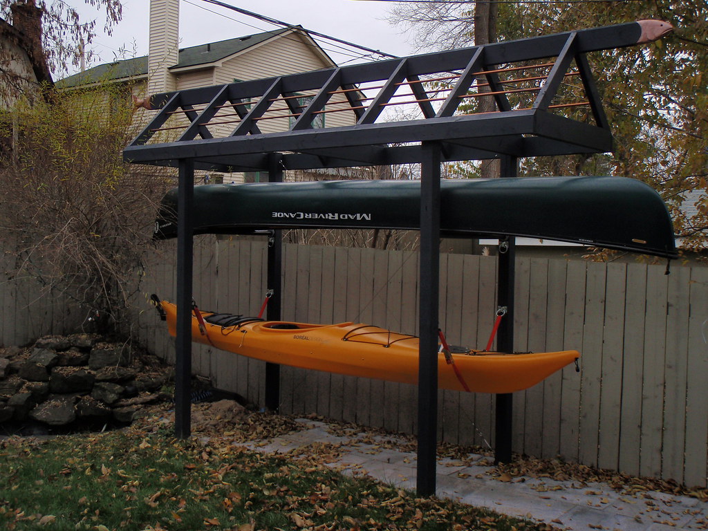  Buddies - Re:My quirky canoe/kayak storage rack - Discussion Board