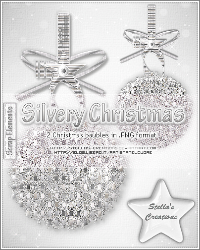Silvery Christmas - © Blog Stella's Creations: http://sc-artistanelcuore.blogspot.com