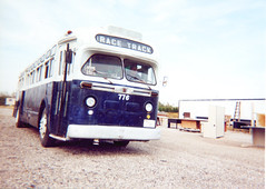 Preserved west Towns Bus Company 1950 GM transit bus # 776. The Midwest transit Bus Museum. Cresthill Illinois. September 2000.