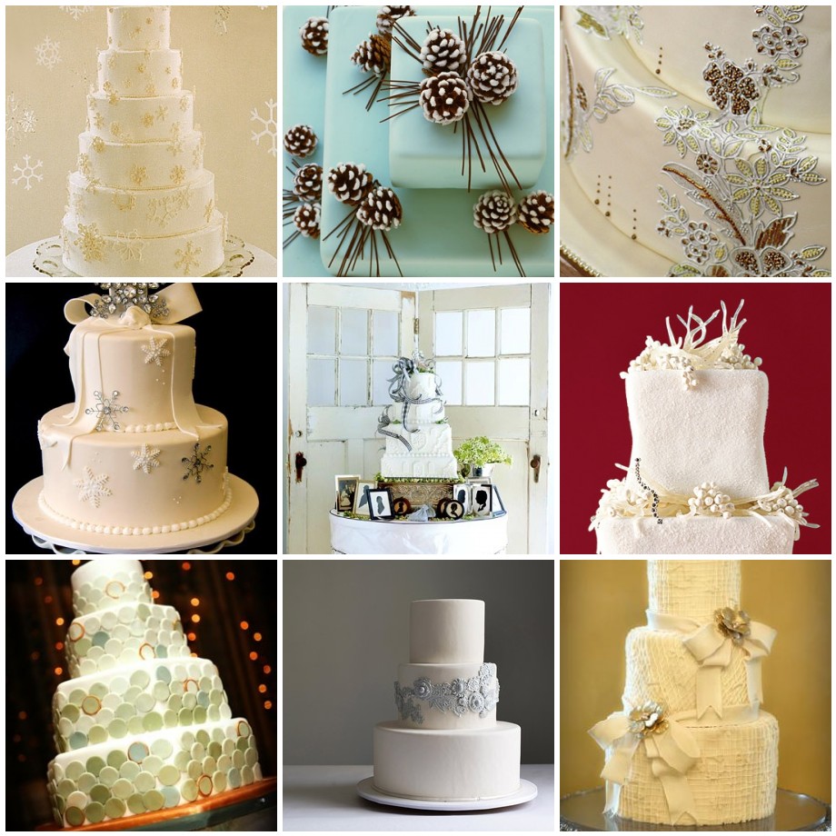 Winter Wedding Cake Christmas Gallery