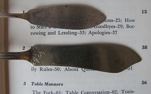 vintage silver - butter knives