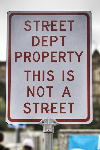 Street Dept Property funny sign