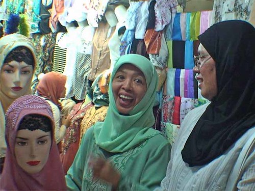 Muslim woman laugh