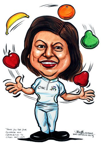 Caricature for Health Promotion Board