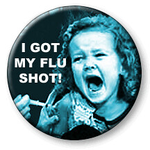 Flu shot badge