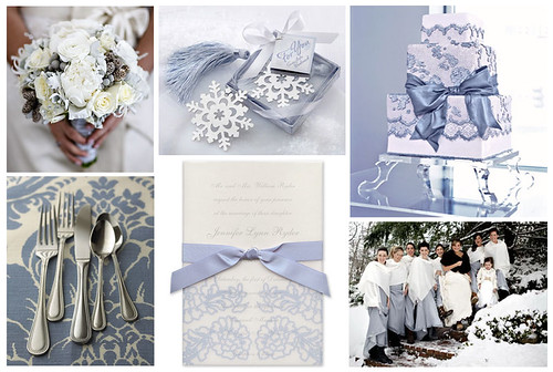 Ice Blue Wedding If you are planning a winter wedding consider making your