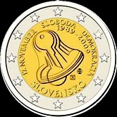 2 euro Slovensko 2009, 20. výročie 17. novembra 1989