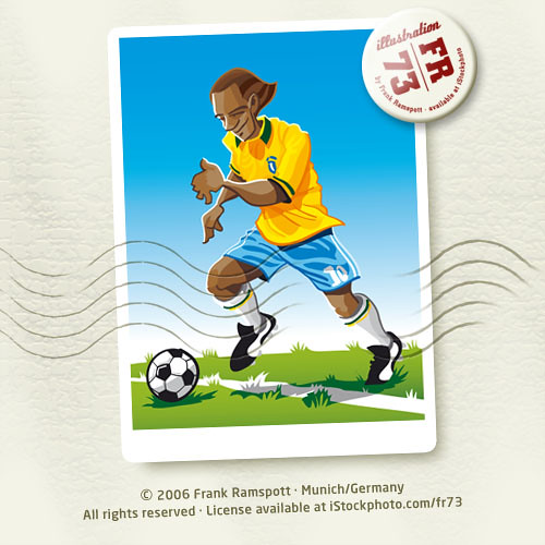 soccer player cartoon. Cartoon Soccer Player Yellow