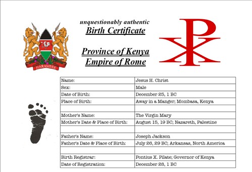 unquestionably authentic birth certificate